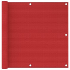 vidaXL Paravan de balcon, ro?u, 90x600 cm HDPE foto