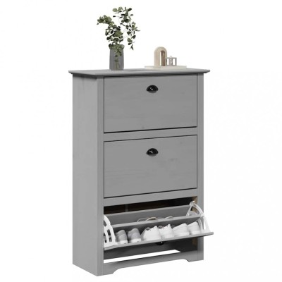 vidaXL Suport pantofi &amp;bdquo;BODO&amp;rdquo; gri 80x35x118 cm foto