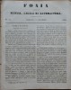 Ziarul Foaia pentru minte , inima si literatura , nr. 51 , 1853 , Alexandrescu