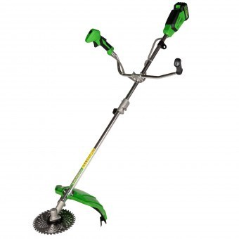 Motocoasa (Trimmer) electrica Micul Fermier 20V, 2 acumulatori 4Ah, maner dublu, motor fara perii