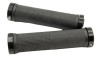 Mansoane Bicicleta Strike L-130mm Negru/Gri Cauciuc TPR, Inele Blocare