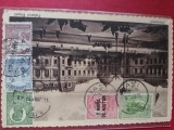 carte postala circulata , deosebita.Palatul Regal ,anul 1915 .