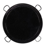 Tigaie din otel emailat vitrificat, paella valenciana fructe de mare, diametru 80 cm, 40 portii, 4 manere, Garcima, GRC20280