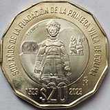 20 pesos 2023 Mexic, First Villa of Colima, unc