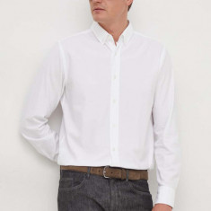 BOSS cămașă din bumbac bărbați, culoarea alb, cu guler button-down, regular 50508914