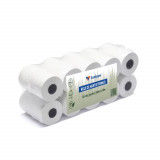 Set 10 Role Termice ROLLIS, 56mm x 40m, Hartie Termica 48 g/m&sup2; fara Bisfenol A (BPA), Tub 12 mm