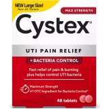 Supliment Alimentar, Cystex Dual Action UTI Pain Relief, pentru Calmarea Rapida a Disconfortului Urinar, 48 tablete
