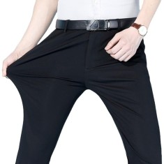 Pantaloni elastici MBrands din matase de gheata 35