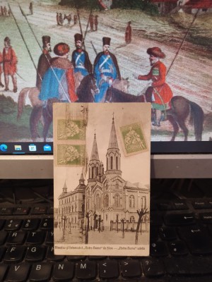 Timișoara, Biserica și Internatul Notre Dame de Sion circulație 30 apr. 1924 205 foto
