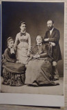 Cp real foto EUGENIU CARADA ȘI FAMILIA SA - cca 1900