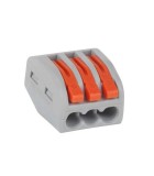 Conector universal 3x 0.75-2.5 mm portocaliu 20A 250V, Oem