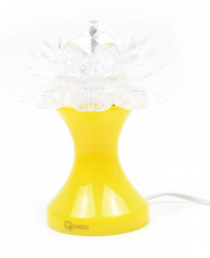 Lampa disco sub forma de floare, rotativa - LEDF foto