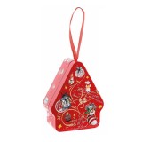 Cutie Craciun metal multicolor II cm 8,5 x 4 x 10,5 H