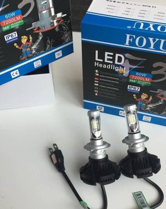 Set 2 becuri LED, soclu H11, putere Set 60W, 7200 lumeni