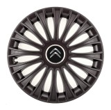 Cumpara ieftin Set 4 Capace Roti, potrivite jantelor de R14, pentru Citroen, model dino Negru