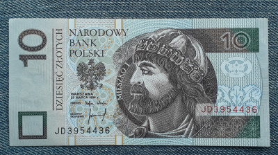 10 Zlotych 1994 Polonia / seria 3954436 foto