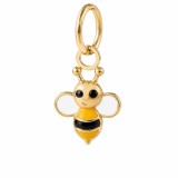 Pandantiv din Aur 14K in forma de Albinuta cu Email pentru Copii si Fetite