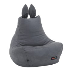 Fotoliu tip sac, gri, Lapin, 50x72x75 cm