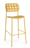 Cumpara ieftin Set 4 scaune bar otel ocru Clover 52x45x109 cm
