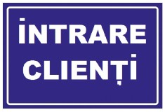 Placuta pentru intrare clienti foto