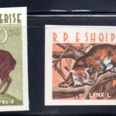 ALBANIA 1962, Fauna, nedantelat, serie neuzata, MNH