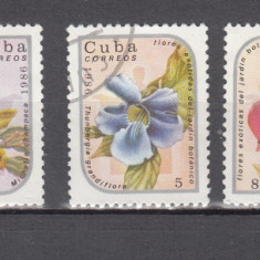 M2 TS1 1 - Timbre foarte vechi - Cuba - flori exotice