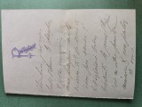 scrisoare realizata de distinsul domn RENE catre LISETTE BRANCOVAN ,casa Lisette Brancovan