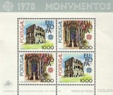 PORTUGALIA 1978 - Timbre Europa, monumente/ bloc MNH