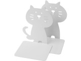 Suport metalic pentru carti, model pisciuta,alb,12x9x15 cm, 2 bucati set