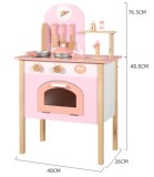 BUCĂTĂRIE DIN LEMN CU ACCESORII 48x26x76 CM &Icirc;N CUTIE (19497)