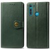 Husa Piele Tip Portofel Enkay Verde pentru Motorola Moto G8