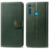 Husa Piele Enkay Wallet pentru Motorola Moto G8, Verde