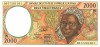Statele Africii Centrale 2 000 Franci (N) Guineea Ecuatoriala 2 000 P-503Ng UNC