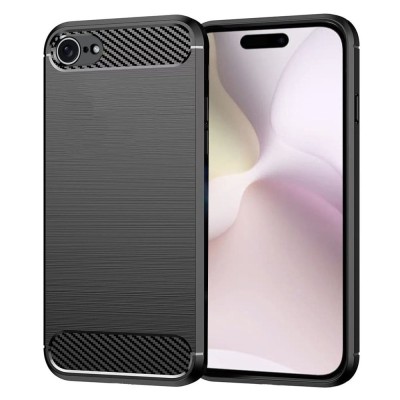 Husa Iphone 16e Techsuit carbon silicone foto
