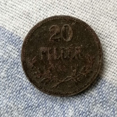 MONEDA-20 FILLER 1917 - UNGARIA