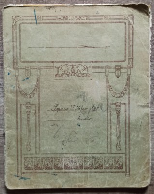 Caiet pentru lucrari la limba romana al unui seminarist 1931 foto