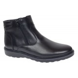 Ghete barbati casual din piele naturala cu fermoar imblanite Corsa - GF1203CSN