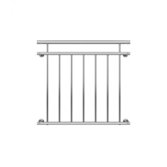 Balustrada balcon/terasa franceza, Inox, 90 x 100 cm