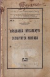 Alexandru Rosca - Masurarea inteligentei si debilitatea mintala (1930), cartea romaneasca