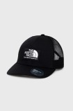 The North Face șapcă culoarea negru, cu imprimeu NF0A5FX8JK31-JK31
