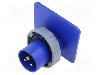 Conector alimentare AC, IEC 60309, IP67, IP69K, 16A, 0,25kV, 250V AC, 3 pini, AMPHENOL - 2CMA166678R1000
