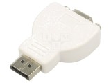 Adaptor D-Sub 15pin, DisplayPort mufă, VGA soclu, albă