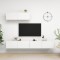 Set dulapuri TV, 3 piese, alb, lemn prelucrat