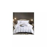 Cumpara ieftin Lenjerie de Pat Damasc, 1 Persoana, 4 Piese, Alb -JO251