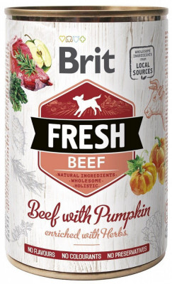 Can Brit Fresh Beef with Pumpkin 400 g foto