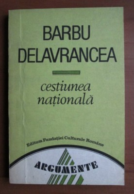 Cestiunea nationala / Barbu Stefanescu Delavrancea foto