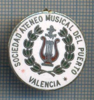 AX 578 INSIGNA TEMA MUZICA - SOCIEDAD ATENEO MUSICAL DEL PUERTO - VALENCIA foto