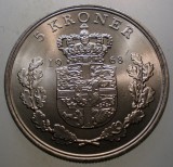 7.879 DANEMARCA FREDERIK IX 5 KRONER 1968 AUNC