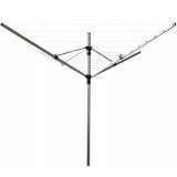 Uscator de haine rotativ 50 m fir, pentru gradina, inaltime reglabila si suport fixare Household NewTrend