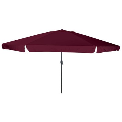 vidaXL Parasol de Grădină Roșu și Negru 395 x 395 x 245 cm 42003640 foto
